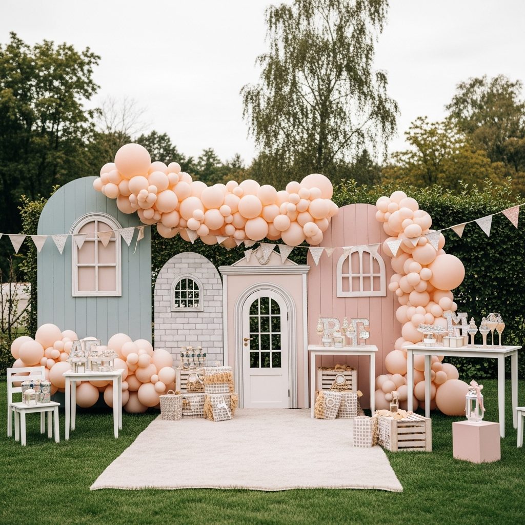 Hüpfburg-Themenwelten in Wien – Inspiration für jede Kinderparty – Detailaufnahme von Dekoration und Softplay-Elementen in Wien