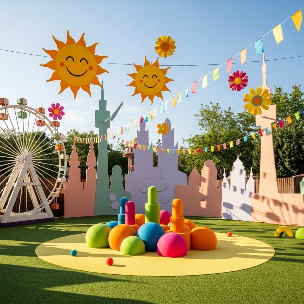 Hüpfburg mieten in Wien-Donaustadt – Familienfeste im 22. Bezirk – symbolische Party-Szene in Wien ohne konkrete Hüpfburg