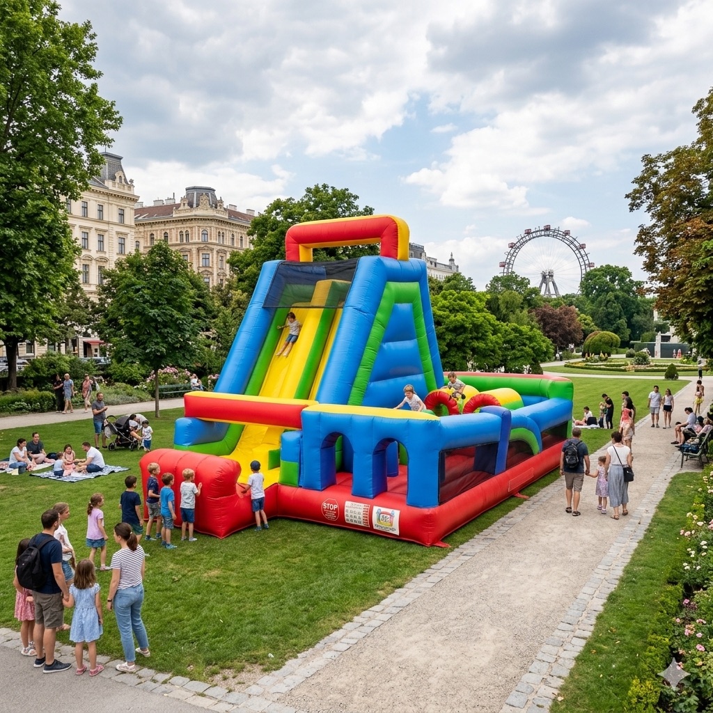 Hüpfburg Jump‘n Run mieten Wien – Partybienchen